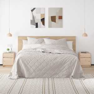 Nočna omarica 2 kosa 40x31x50 cm trdna borovina