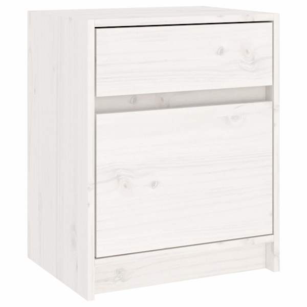 vidaXL &ouml;&ouml;kapp, valge, 40x31x50 cm, t&auml;ism&auml;nnipuit