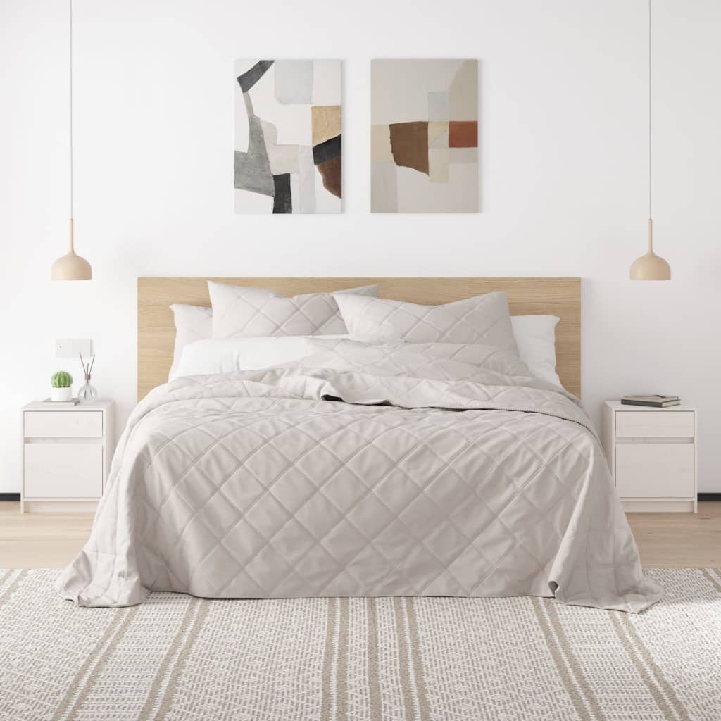 vidaXL Szafka nocna, bia�a, 40x31x50 cm, lite drewno sosnowe