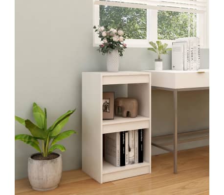 vidaXL Biblioth&egrave;que Blanc 40x30x71,5 cm Bois de pin massif