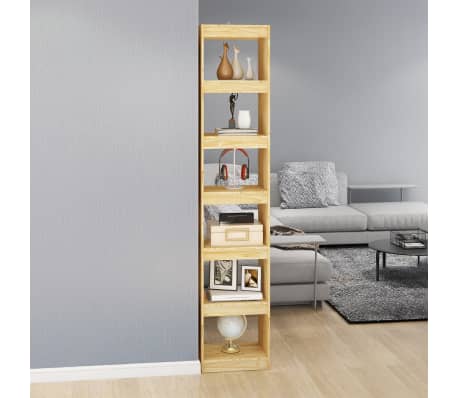 vidaXL Biblioth&egrave;que/S&eacute;parateur de pi&egrave;ce 40x30x199 cm pin massif