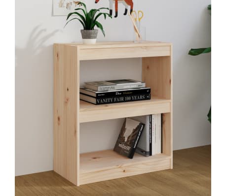 vidaXL Book Cabinet/Room Divider 60x30x71.5 cm Solid Wood Pine