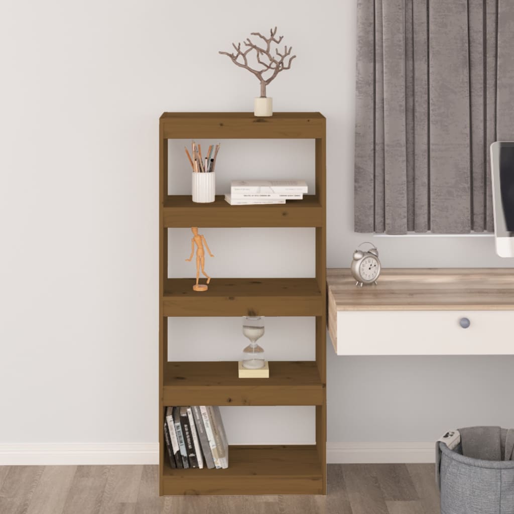 

vidaXL Boekenkast/kamerscherm 60x30x135,5 cm grenenhout honingbruin
