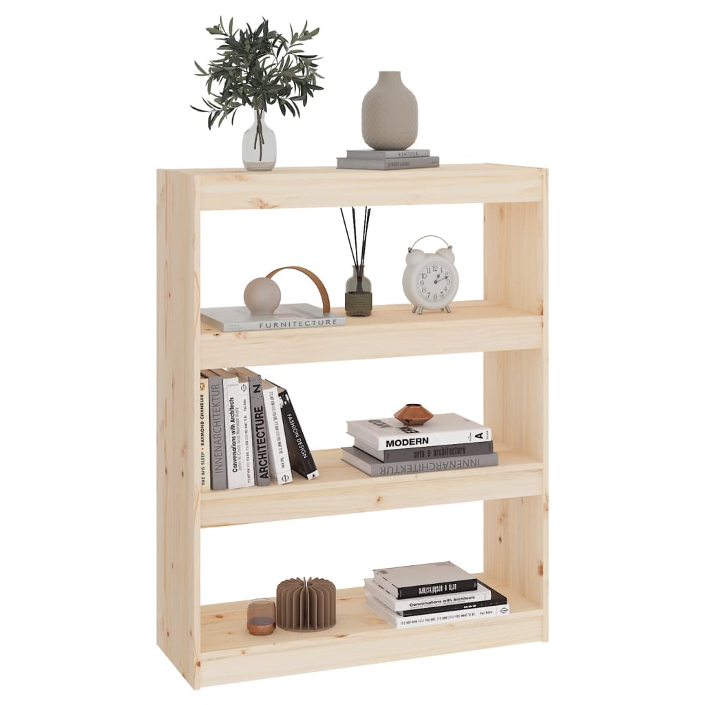 

vidaXL Boekenkast/kamerscherm 80x30x103,5 cm massief grenenhout