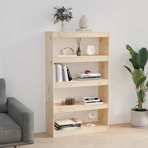 vidaXL Boekenkast/kamerscherm 80x30x103,5 cm massief grenenhout
