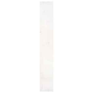 Knihovna / dělicí stěna bílá 80x30x199,5 cm masivní borovice - obrázek 6