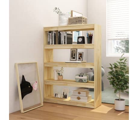 vidaXL Biblioth&egrave;que/S&eacute;parateur de pi&egrave;ce 100x30x135,5 cm pin massif
