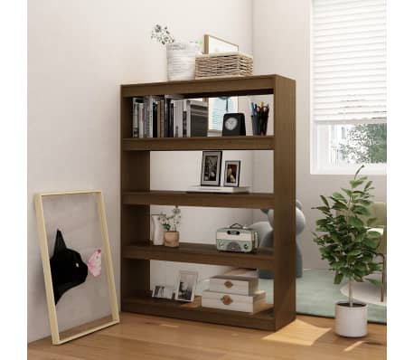 vidaXL Biblioth&egrave;que/S&eacute;parateur de pi&egrave;ce Marron miel 100x30x135,5cm Pin