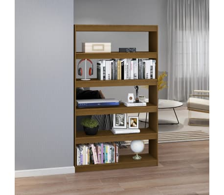 vidaXL Regał/przegroda, miodowy brąz, 100x30x167,5 cm, sosnowy