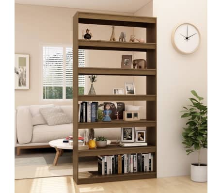 vidaXL Spintelė/kambario pertvara, medaus ruda, 100x30x200cm, pu&scaron;is