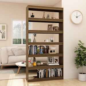 vidaXL Spintelė/kambario pertvara, medaus ruda, 100x30x200cm, pu&scaron;is