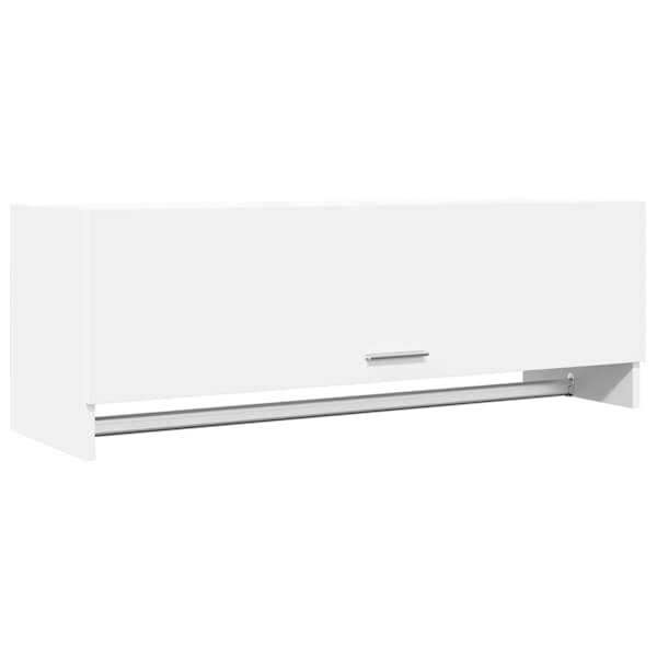 vidaXL garderoob, valge 100x32,5x35 cm, tehispuit