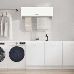 Garderobna omara bela 100x32,5x35 cm iverna pl.