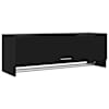 vidaXL garderoob, must, 100x32,5x35 cm, tehispuit
