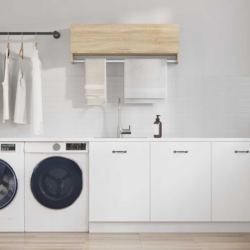 vidaXL Szafka, d�b sonoma, 100x32,5x35 cm, materia� drewnopochodny