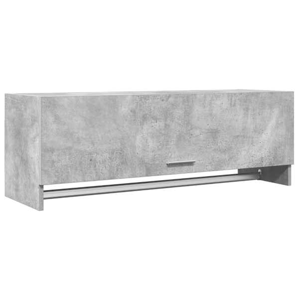 vidaXL garderoob, betoonhall, 100x32,5x35 cm, tehispuit