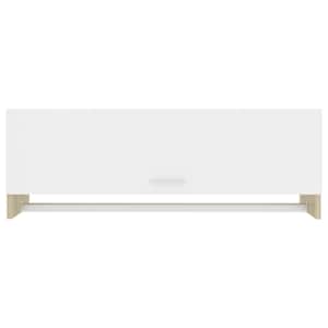 vidaXL Drabužių spinta, baltos ir ąžuolo spalvos, 100x32,5x35cm, MDP