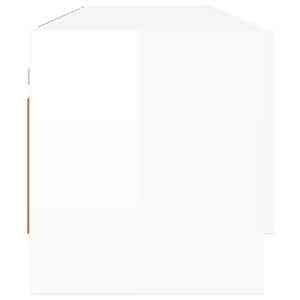 Šatní skříň bílá vysoký lesk 100x32,5x35 cm kompozitní dřevo - obrázek 6
