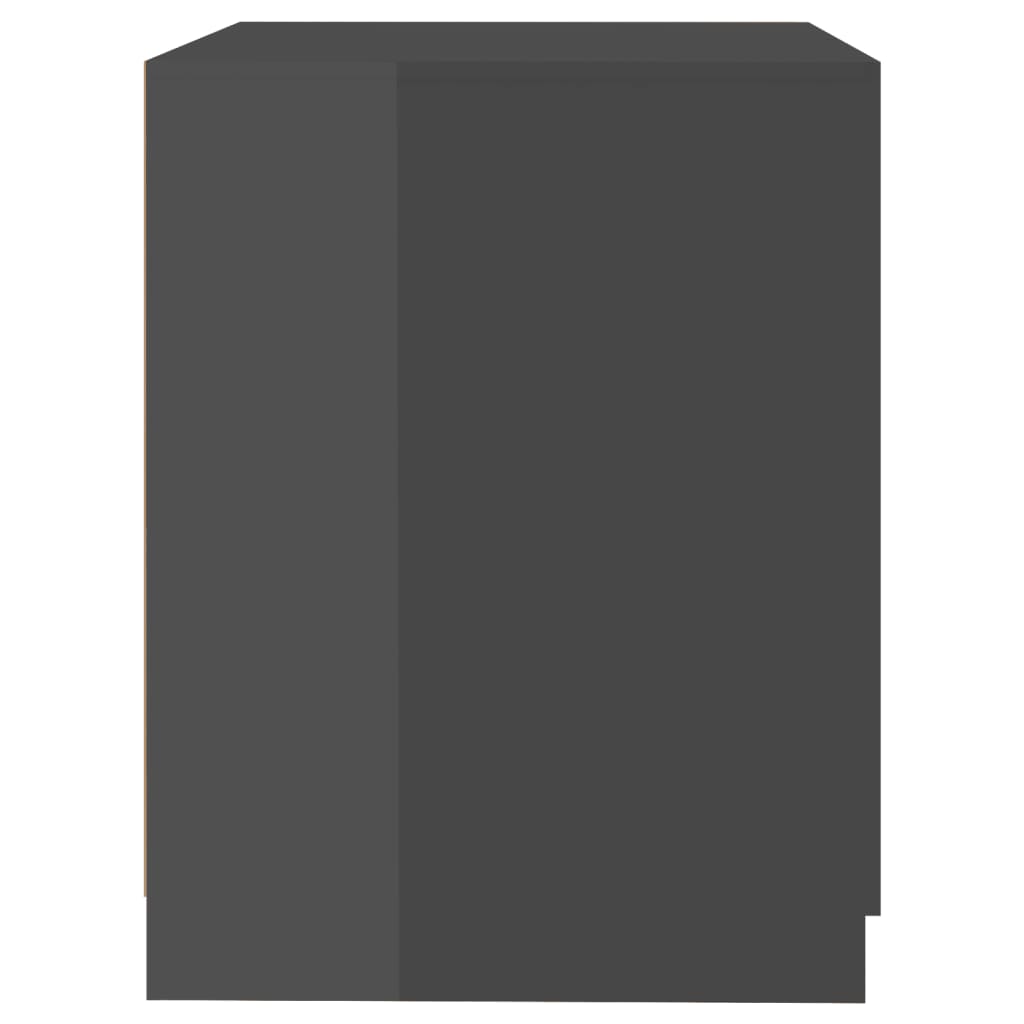  Skrinka na práčku lesklá sivá 71x71,5x91,5 cm