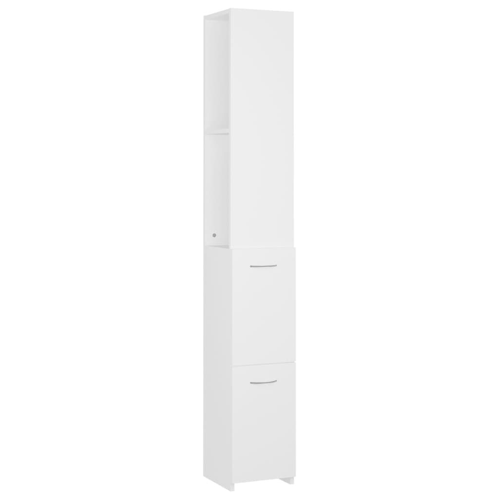 vidaXL Bathroom Cabinet White 25x26.5x170 cm Engineered Wood-image-8720286609699
