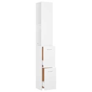 Koupelnová skříňka bílá 25x26,5x170 cm kompozitní dřevo - obrázek 6