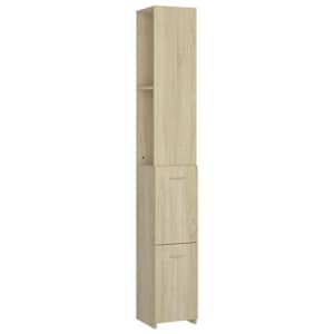 vidaXL vannitoakapp, Sonoma tamm, 25x26,5x170 cm, tehispuit