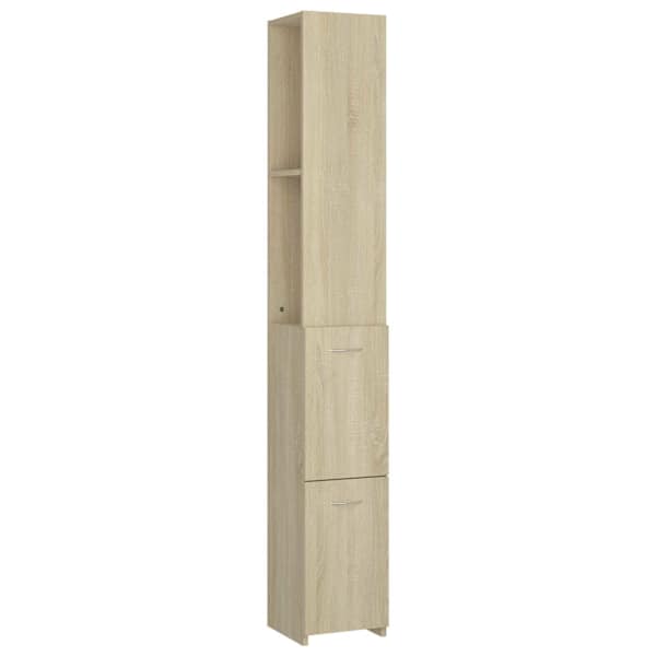 vidaXL vannitoakapp, Sonoma tamm, 25x26,5x170 cm, tehispuit