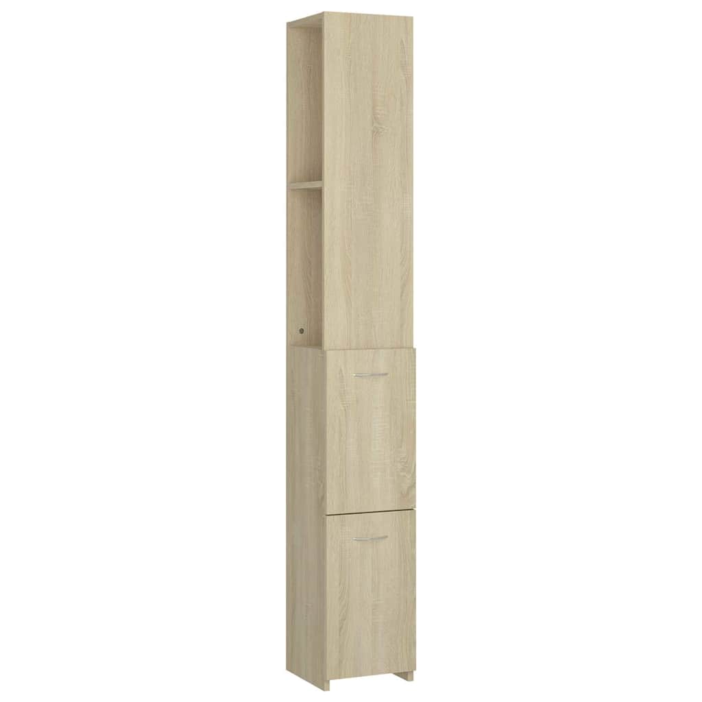 vidaXL Koupelnová skříňka dub sonoma 25x26,5x170 cm kompozitní dřevo