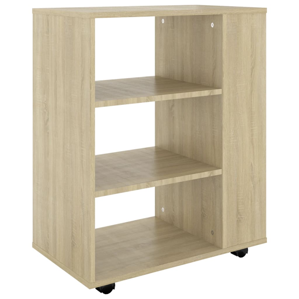 vidaXL SkĹ™Ă­Ĺ�ka na koleÄŤkĂˇch dub sonoma 60x35x75cm kompozitnĂ­ dĹ™evo