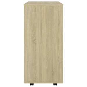 Skříňka na kolečkách dub sonoma 60x35x75cm kompozitní dřevo - obrázek 6