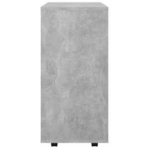 Skříňka na kolečkách betonově šedá 60x35x75cm kompozitní dřevo - obrázek 6