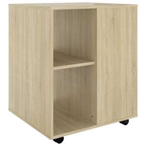 Skříňka na kolečkách dub sonoma 60x53x72 cm kompozitní dřevo - obrázek 2