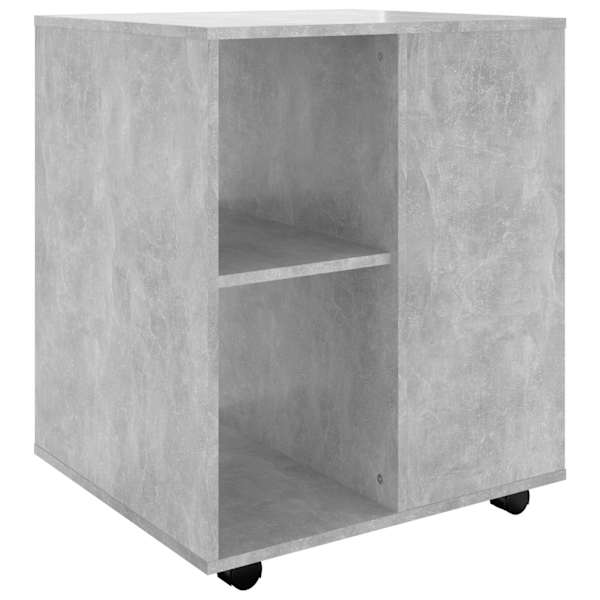 vidaXL ratastel kapp, betoonhall, 60 x 53 x 72 cm, tehispuit