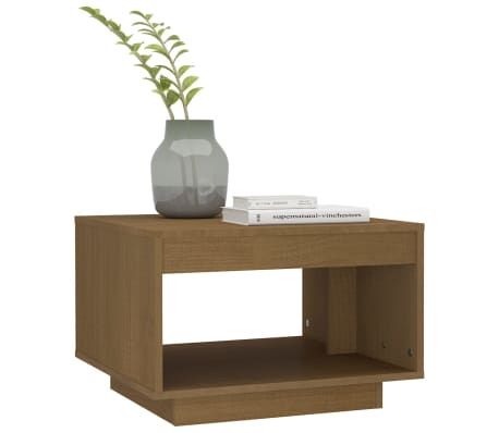 vidaXL Sohvap&ouml;yt&auml; hunajanruskea 50x50x33,5 cm t&auml;ysi m&auml;nty