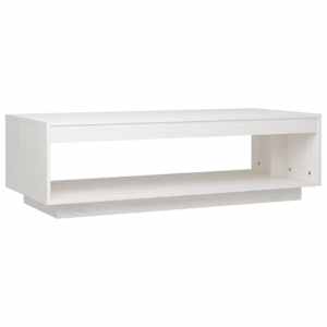vidaXL kohvilaud, valge, 110x50x33.5 cm, t&auml;ism&auml;nnipuit
