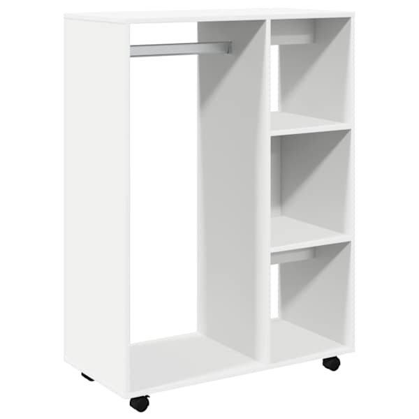 vidaXL riidekapp, valge, 80 x 40 x 110 cm, tehispuit