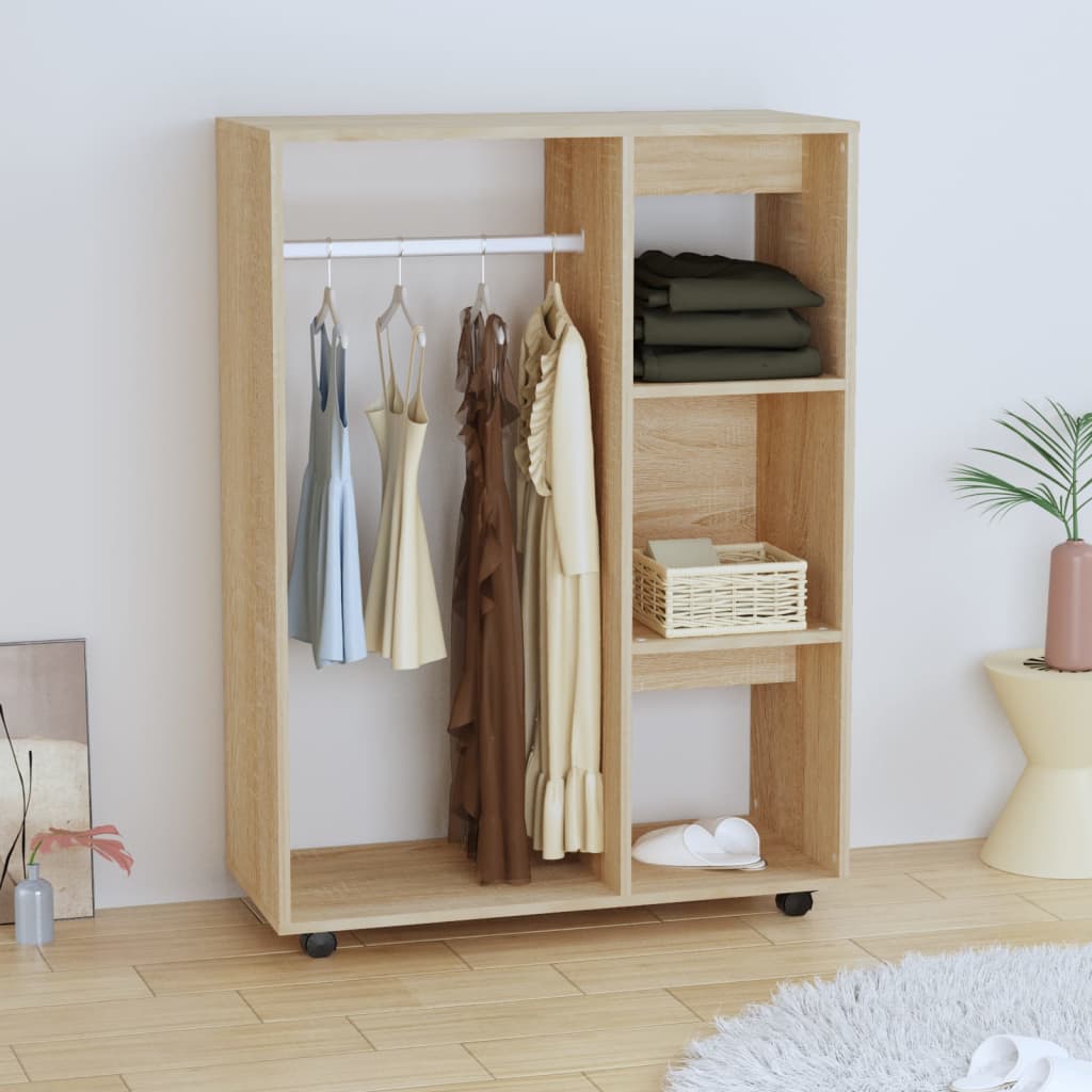 

vidaXL Kledingkast 80x40x110 cm spaanplaat sonoma eikenkleurig