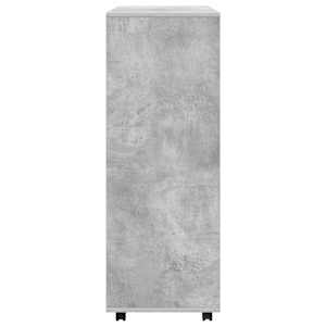 Šatní skříň betonově šedá 80 x 40 x 110 cm kompozitní dřevo - obrázek 4