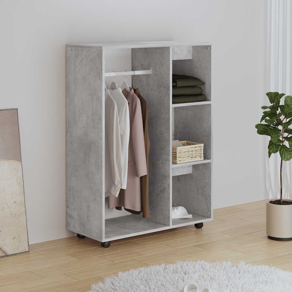 vidaXL Szafka, szaro betonu, 80x40x110 cm, materia drewnopochodny