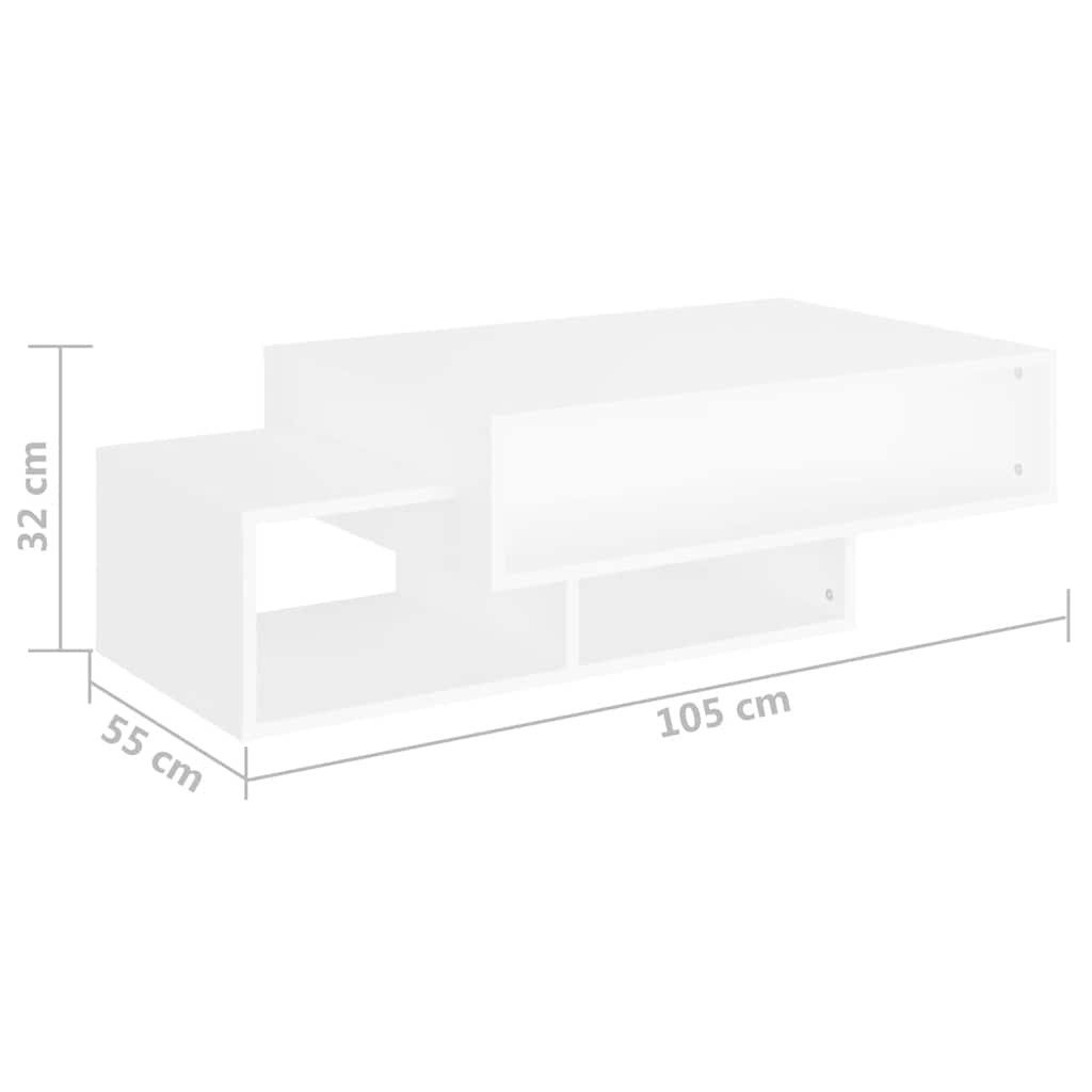 Coffee Table White 105x55x32 Cm Engineered Wood VidaXL 18 width=274