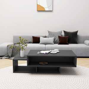 vidaXL Salongbord grå 105x55x32 cm konstruert tre