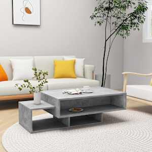 Konferenční stolek betonově šedý 105x55x32 cm kompozitní dřevo - obrázek 1