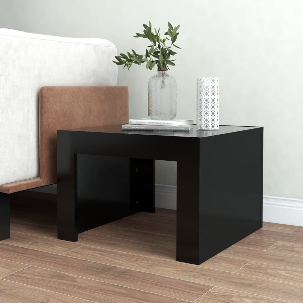 

vidaXL Salontafel 50x50x35 cm spaanplaat zwart