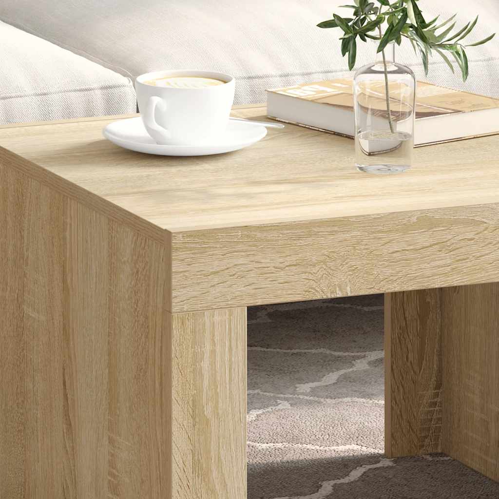 

vidaXL Salontafel 50x50x35 cm spaanplaat sonoma eikenkleurig