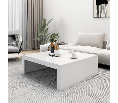 vidaXL Salontafel 100x100x35 cm spaanplaat wit