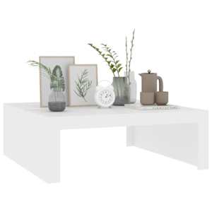 Konferenční stolek bílý 100 x 100 x 35 cm kompozitní dřevo - obrázek 4