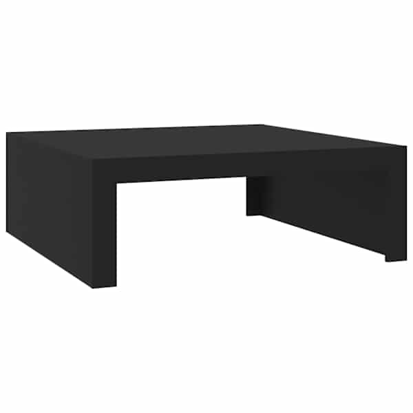 vidaXL kohvilaud, must, 100 x 100 x 35 cm, tehispuit