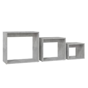 Hnízdové stolky 3 ks betonově šedé dřevotříska - obrázek 5