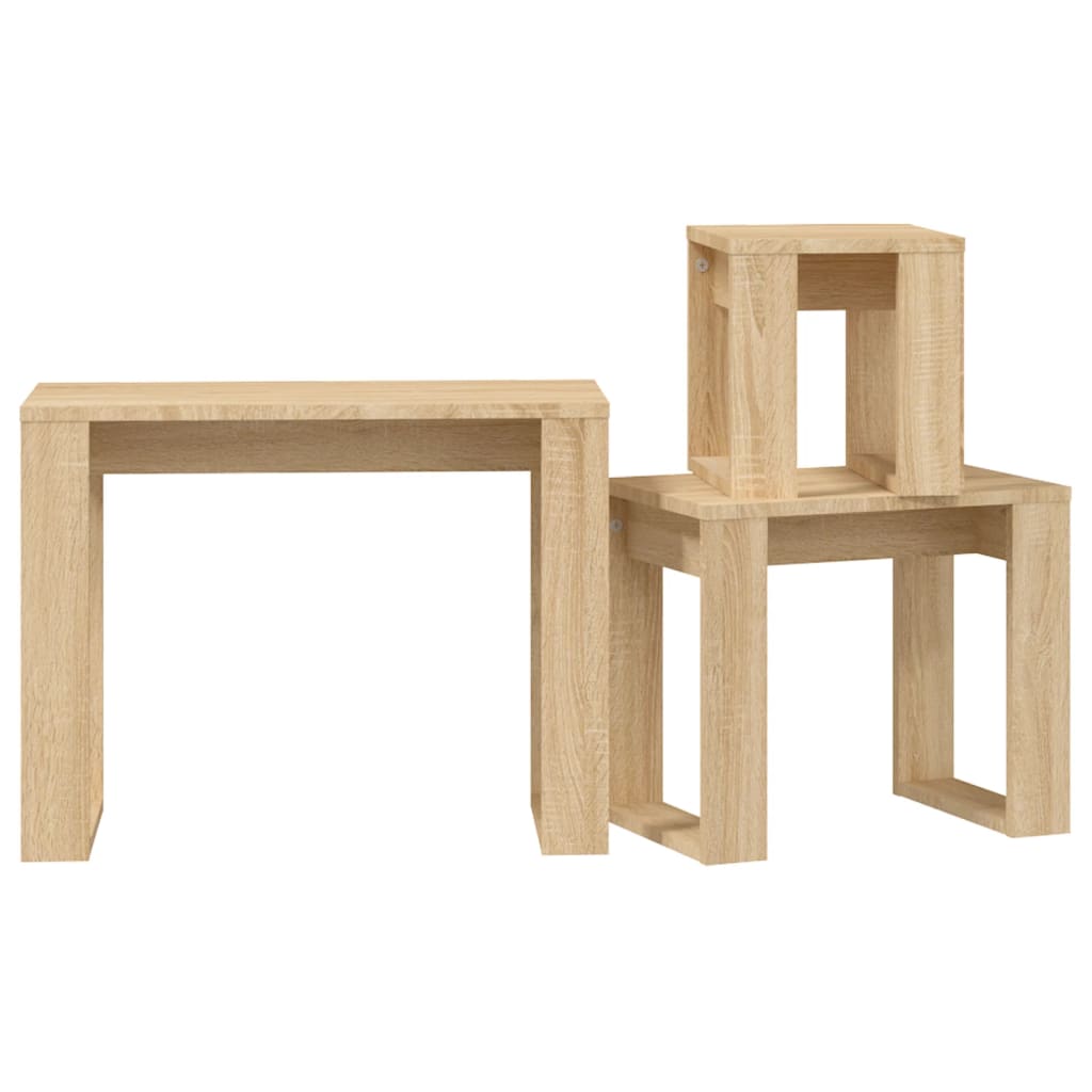 galdiņi, 3 gab., sabīdāmi, ozolkoka, inženierijas koks | Stepinfit.lv