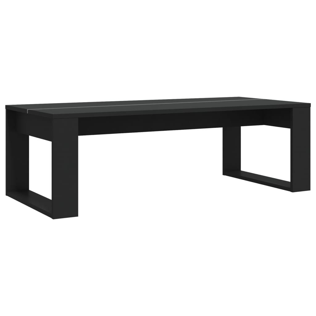 Kavos staliukas, juodos spalvos, 110x50x35cm, apdirbta mediena | Stepinfit